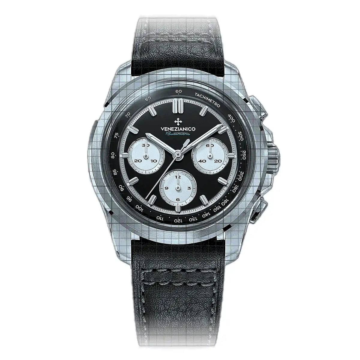 Venezianico Bucintoro 8221511 Black Dial Stainless steel 42mm Watch