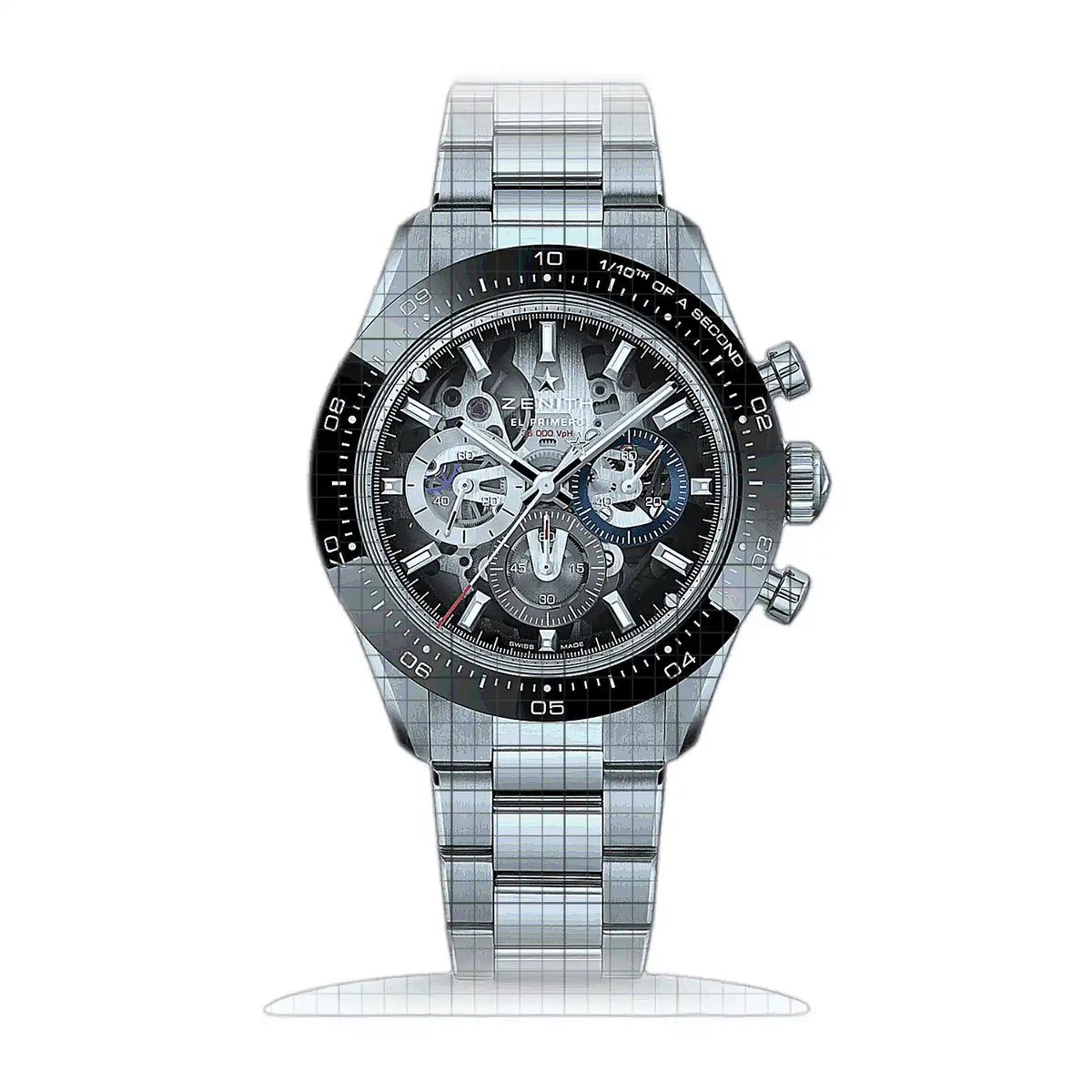 Zenith Chronomaster 03.3130.3600/01.M3130 Grau Zifferblatt Edelstahl 41 mm Uhr