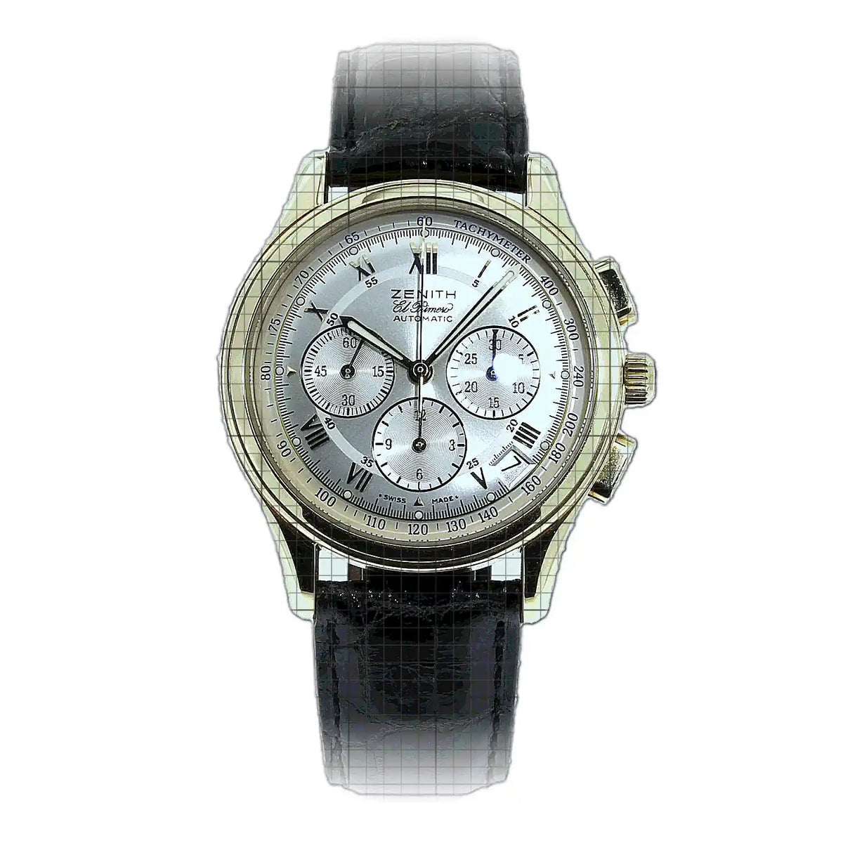 Zenith Chronomaster 30.0500.400/01 Silber Zifferblatt Gelbgold 40mm Uhr