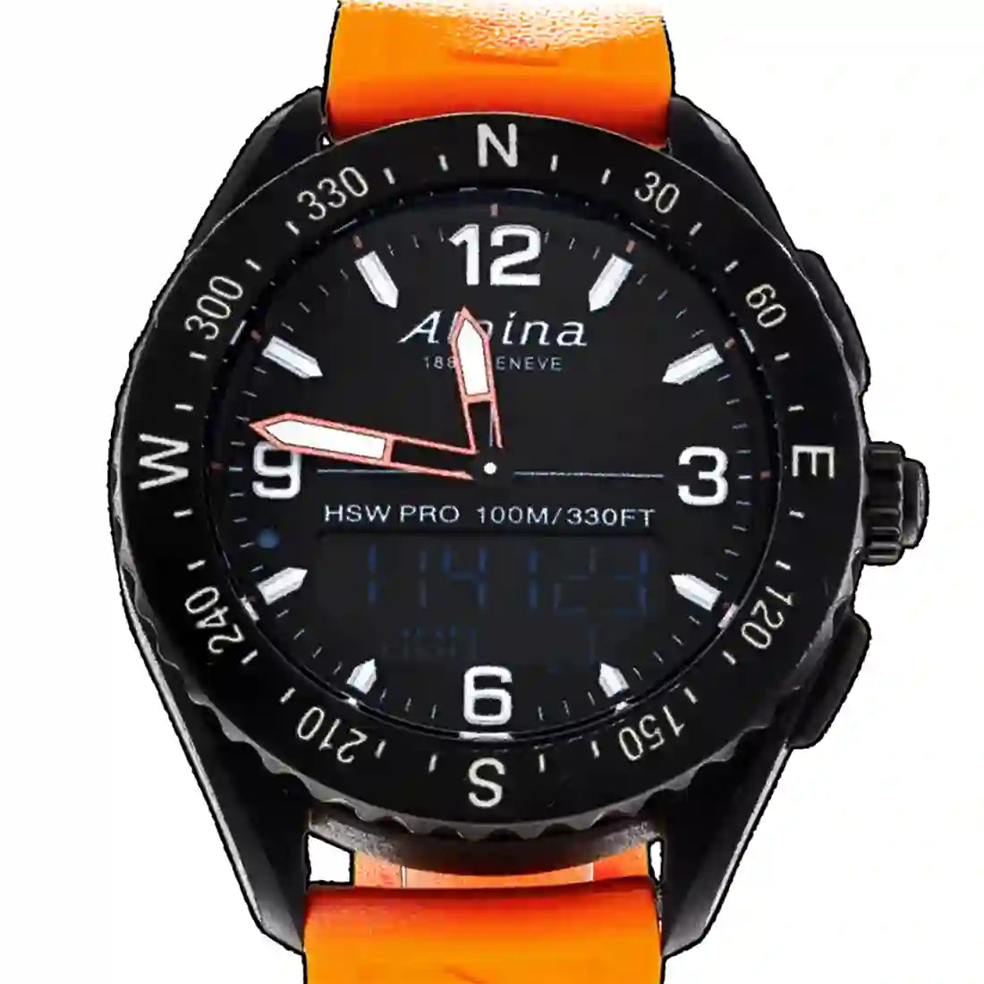 Alpina Alpinerx Quartz Zwart 45 mm