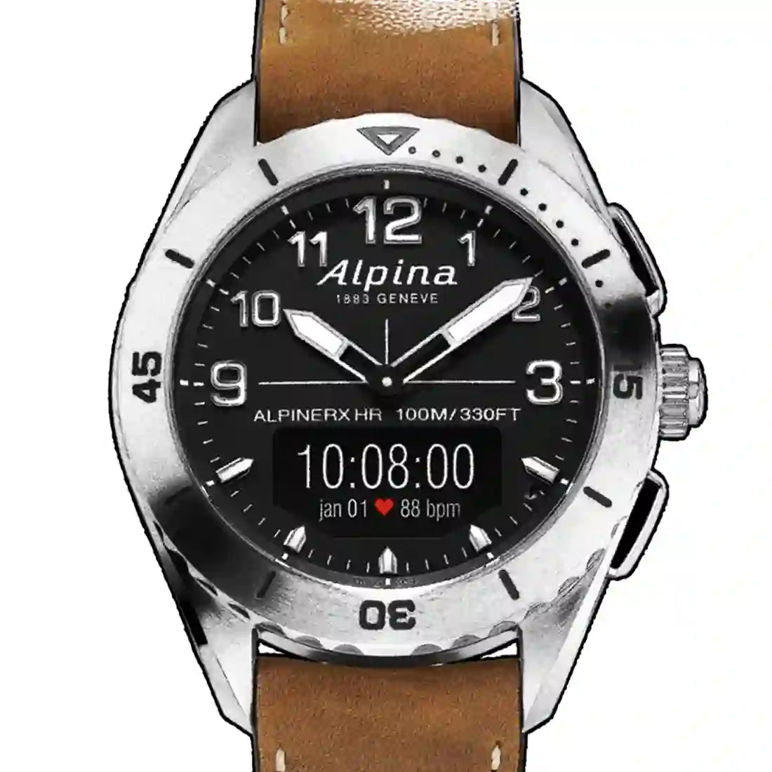 Alpina Alpinerx Quartz Zwart 45 mm