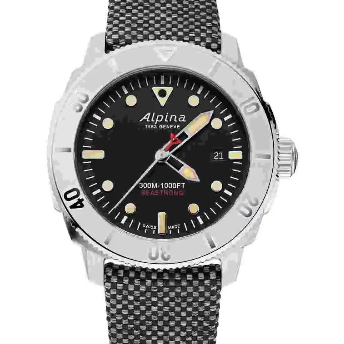 Alpina Seastrong Automatic Black 42mm