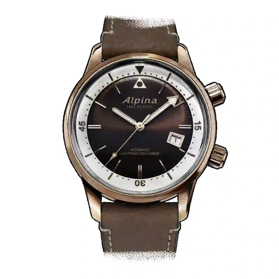 Alpina Seastrong Automatic Bruin 42 mm