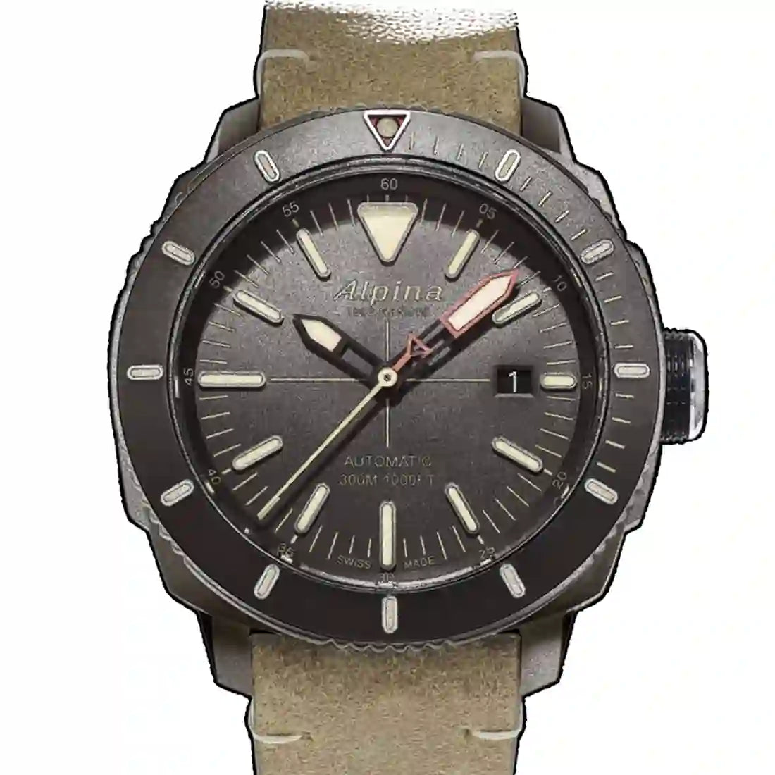 Alpina Seastrong Automatic Bruin 44 mm