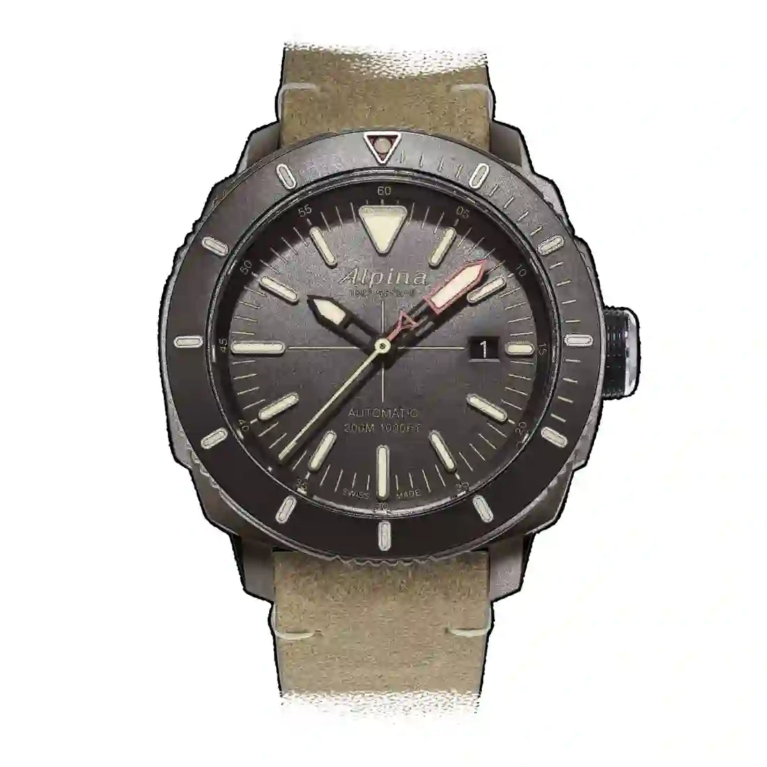 Alpina Seastrong Automatic Bruin 44 mm