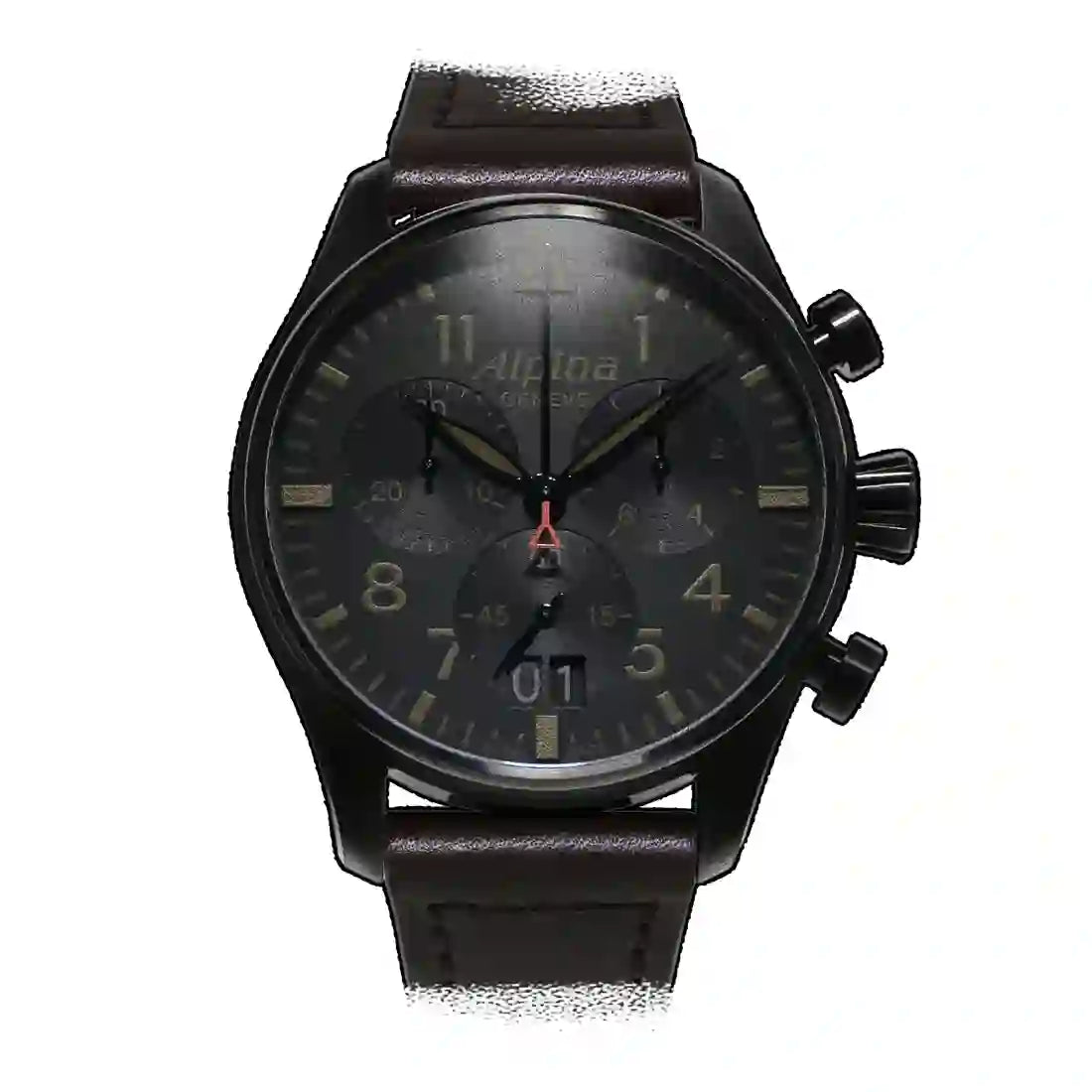 Alpina Startimer Quartz Black 44 mm