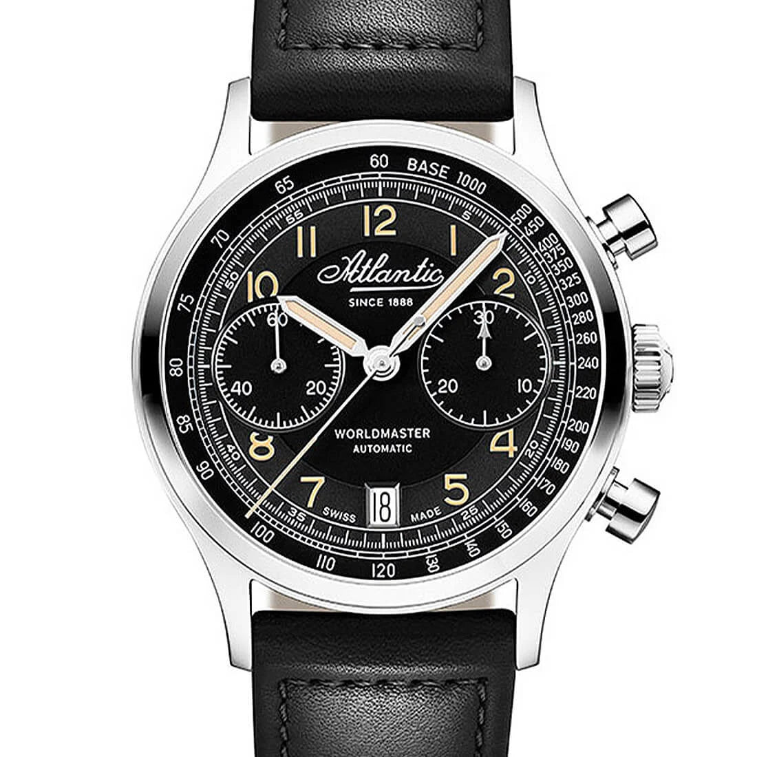 Montre Atlantic Atlantic Worldmaster Automatique Noir 42mm