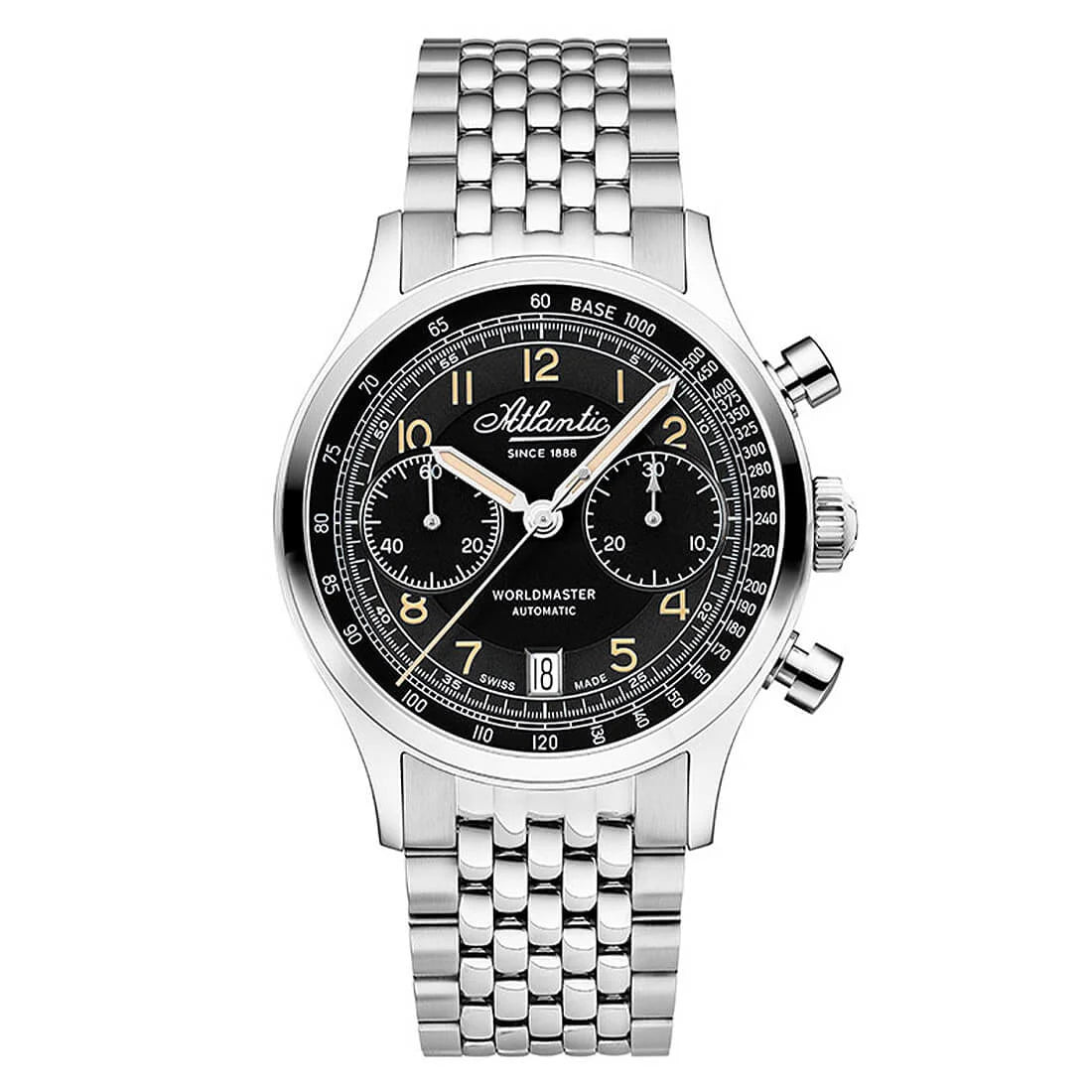 Montre Atlantic Atlantic Worldmaster Automatique Noir 42mm