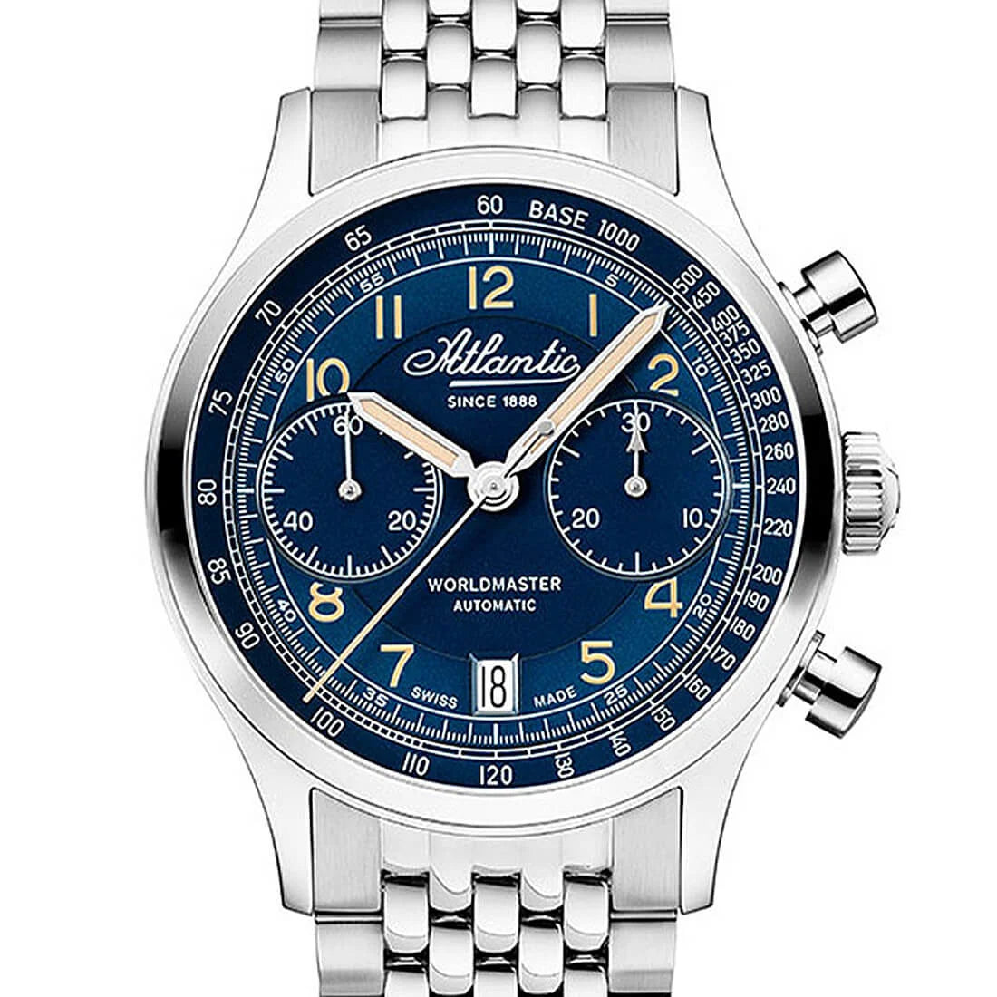 Montre Atlantic Atlantic Worldmaster Automatique Bleu 42mm