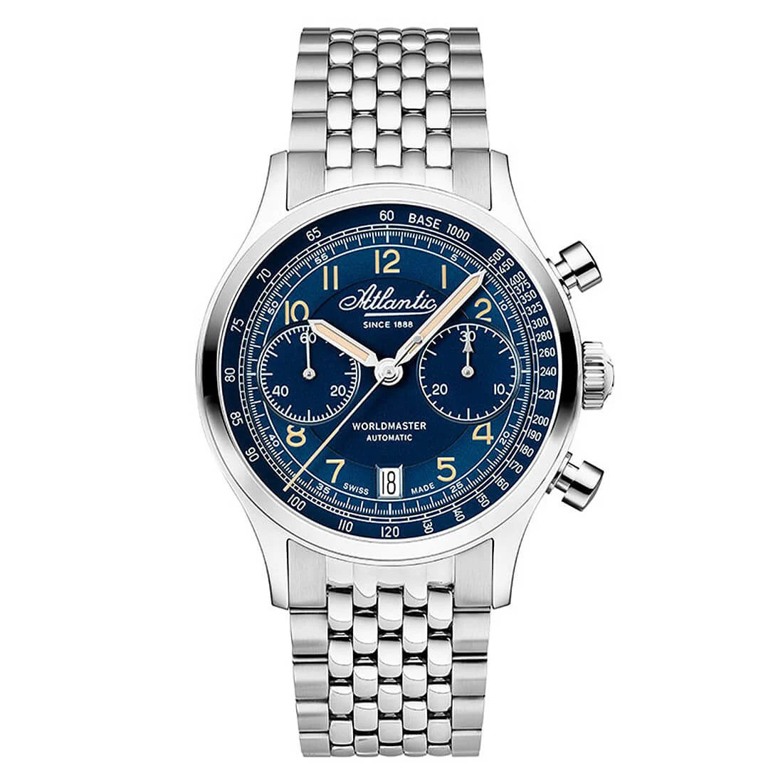 Montre Atlantic Atlantic Worldmaster Automatique Bleu 42mm