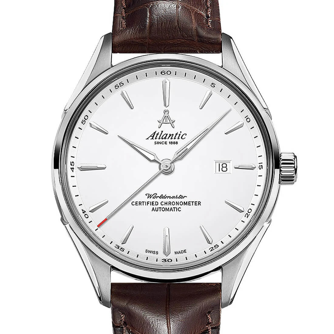 Montre Atlantic Atlantic Worldmaster Automatique Blanc 42mm