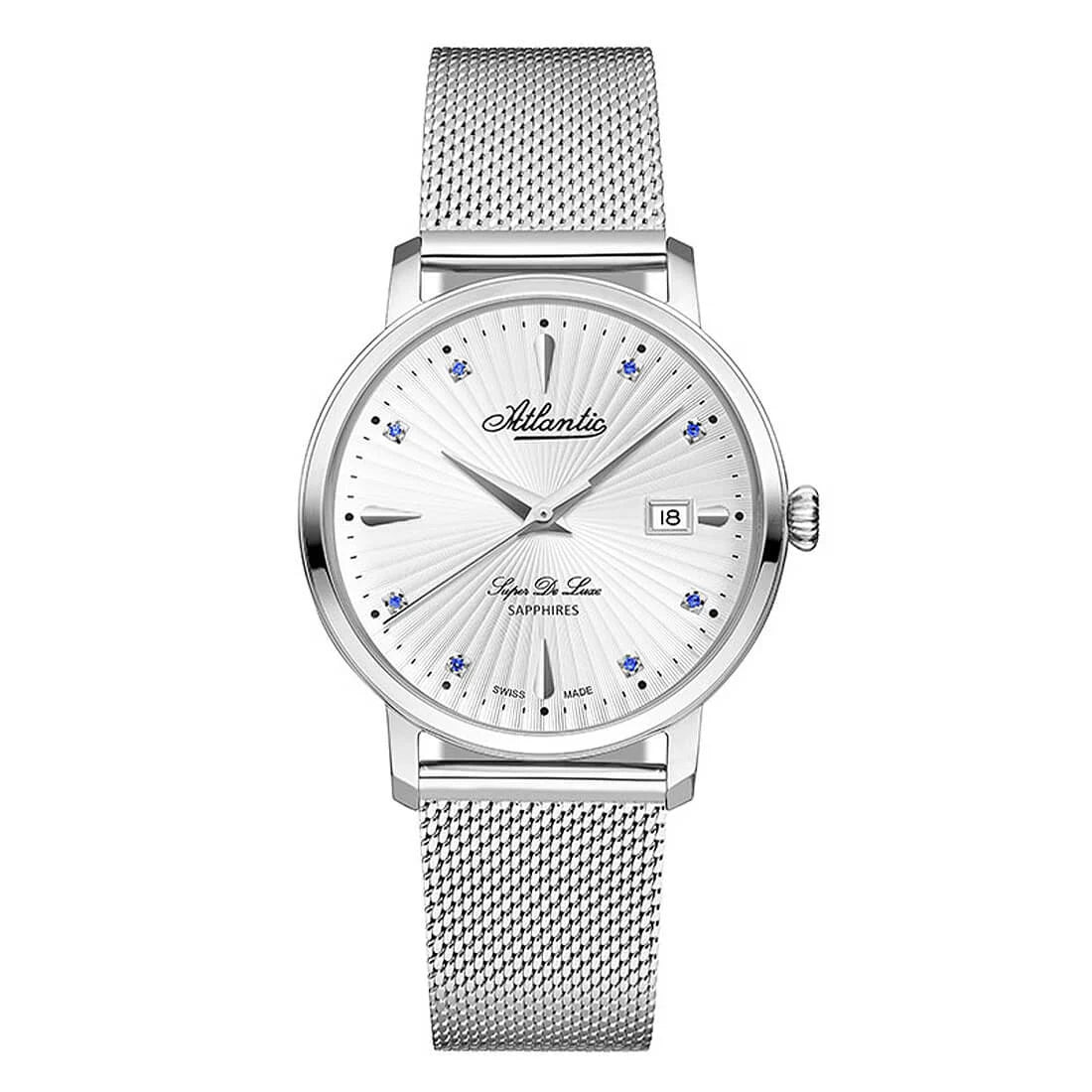 Montre Atlantic Super De Luxe Quartz Argent 36mm