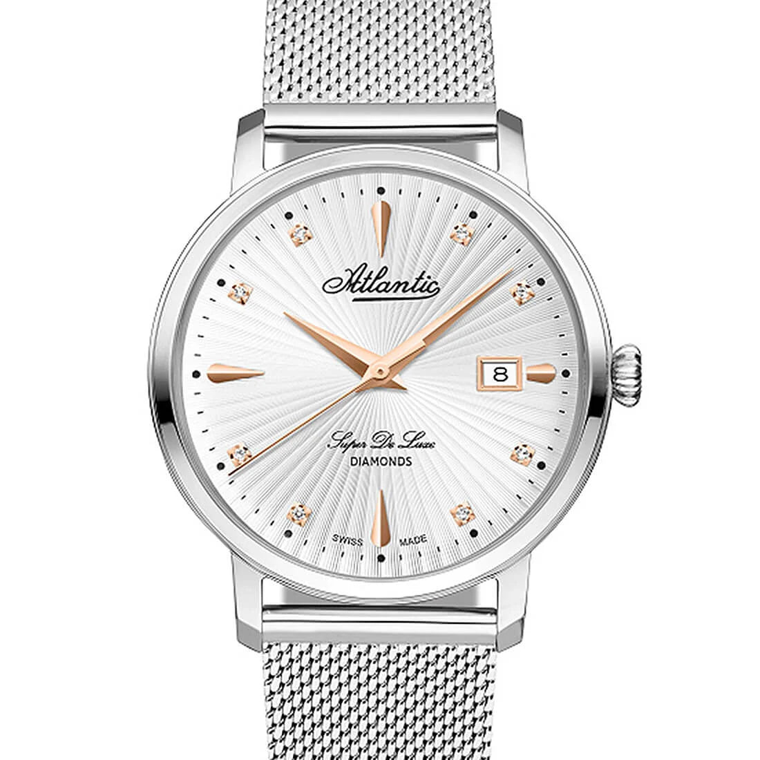 Montre Atlantic Super De Luxe Quartz Argent 36mm