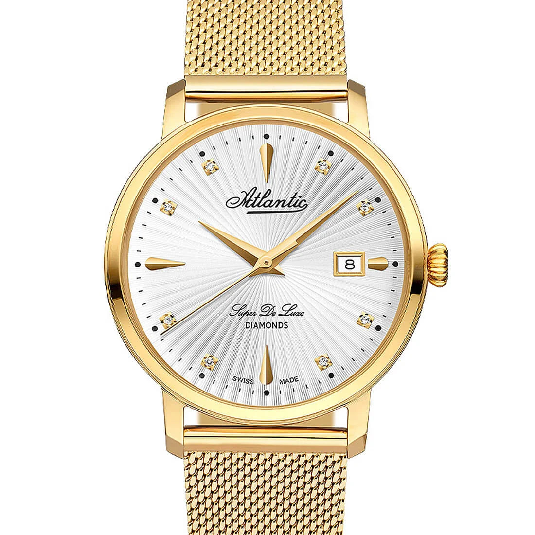 Montre Atlantic Super De Luxe Quartz Argent 36mm