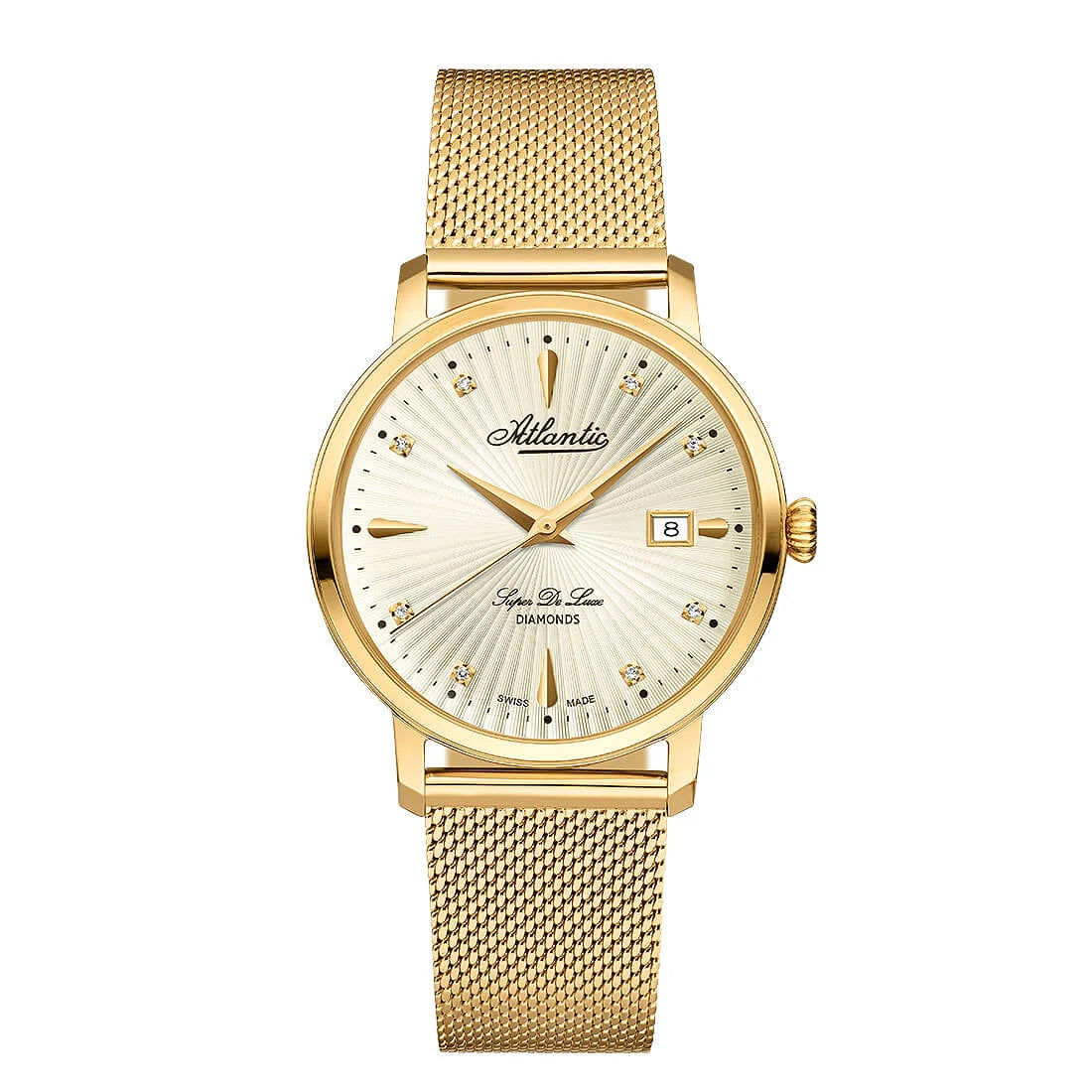 Montre Atlantic Super De Luxe Quartz Champagne 36mm