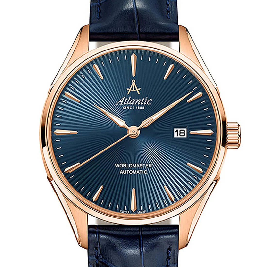 Montre Atlantic Worldmaster Automatique Bleu 42mm