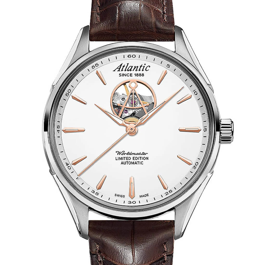 Montre Atlantic Worldmaster Automatique Blanche 42mm