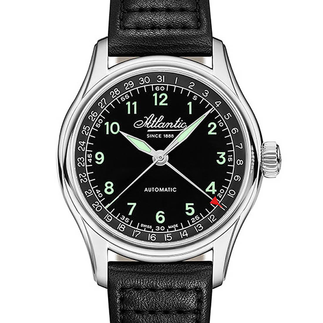Montre Atlantic Worldmaster Automatique Noir 40mm