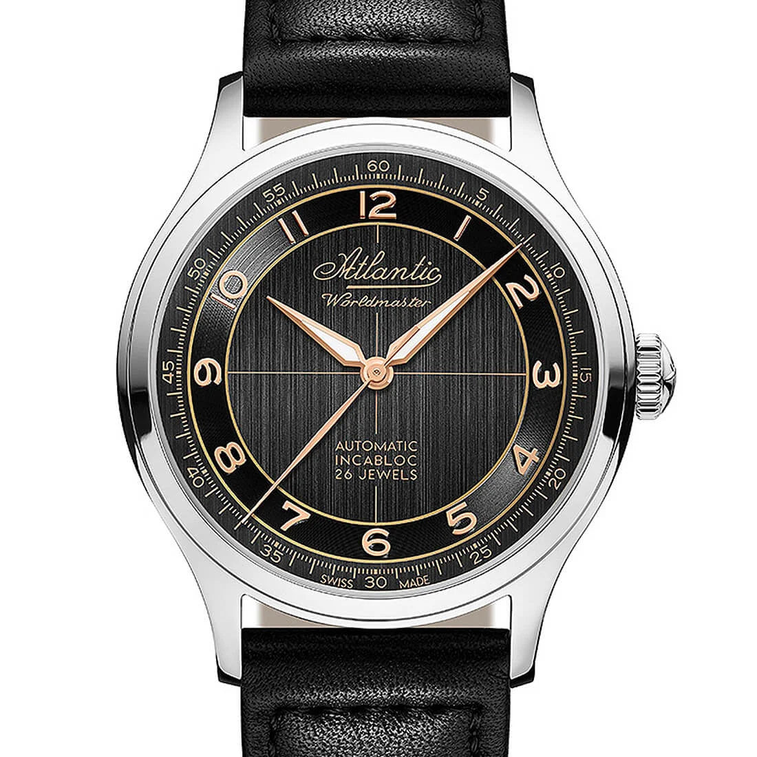 Montre Atlantic Worldmaster Automatique Noir 39mm
