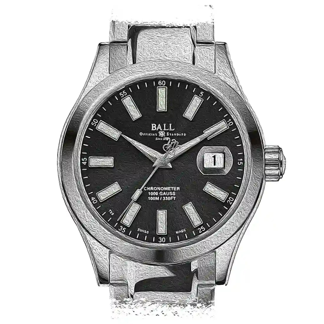 BALL Watch Fireman Automatic Black 40mm