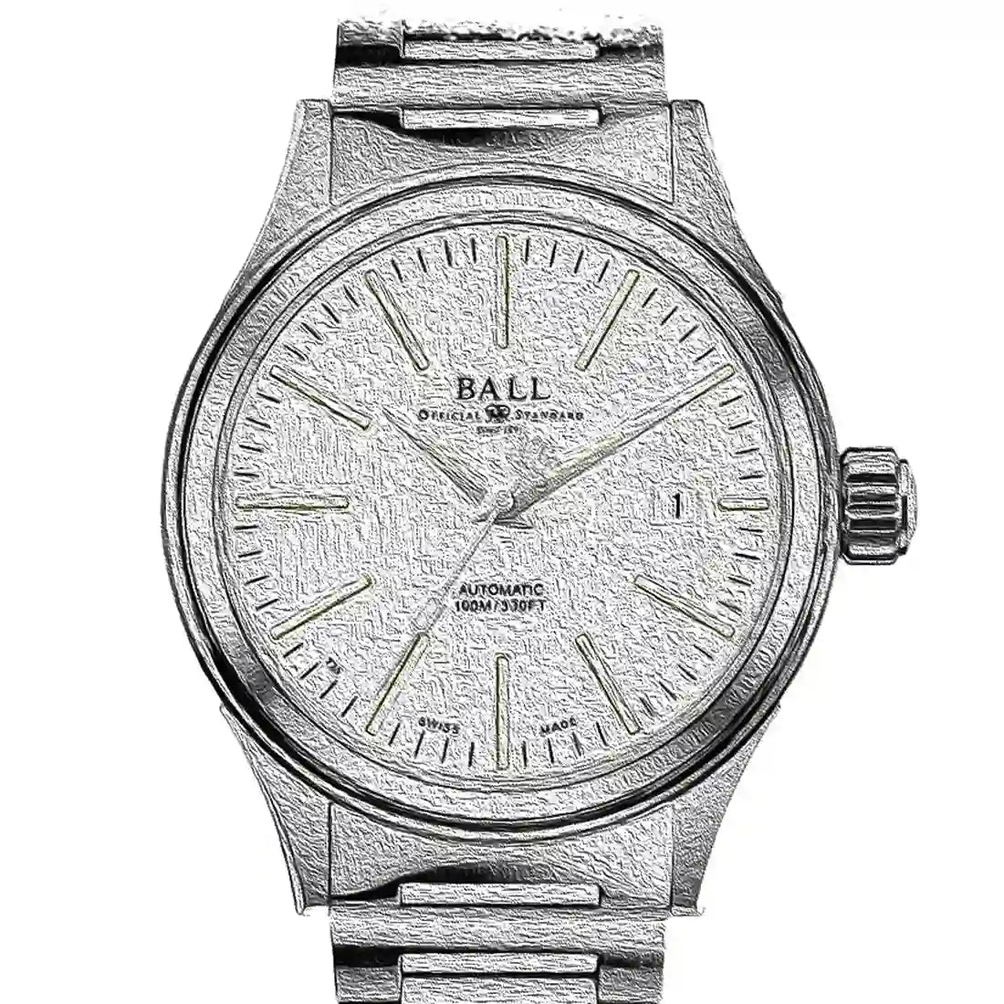 BALL Watch Fireman Automatic White 40mm