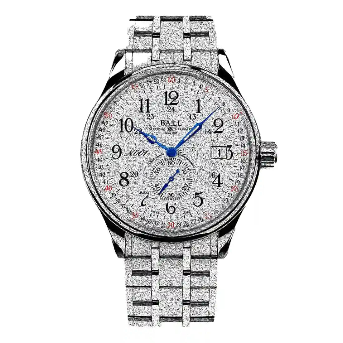 BALL Watch Trainmaster Automatique Blanc