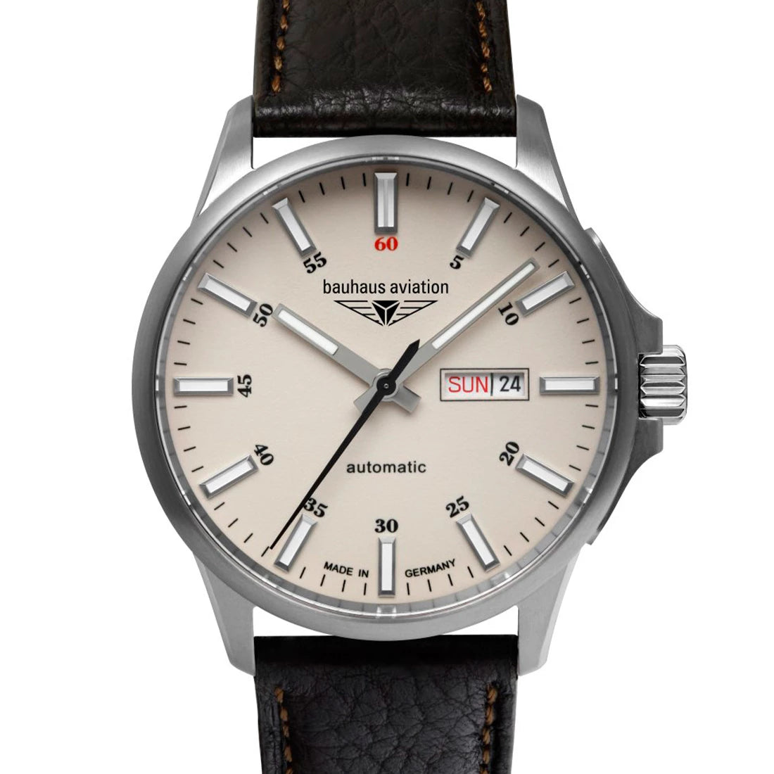 Bauhaus Aviation Titanium 2866 Automatic Beige 42mm