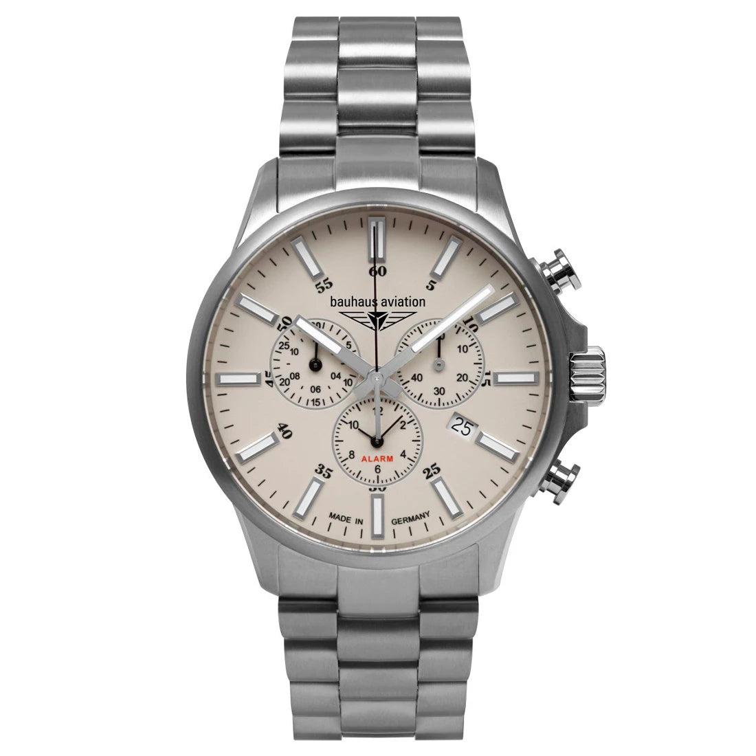 Bauhaus Aviation Titanium 2880M Quartz Beige 42mm