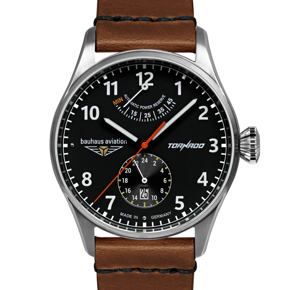 Bauhaus Aviation Tornado 2790 Automatic Black 42mm
