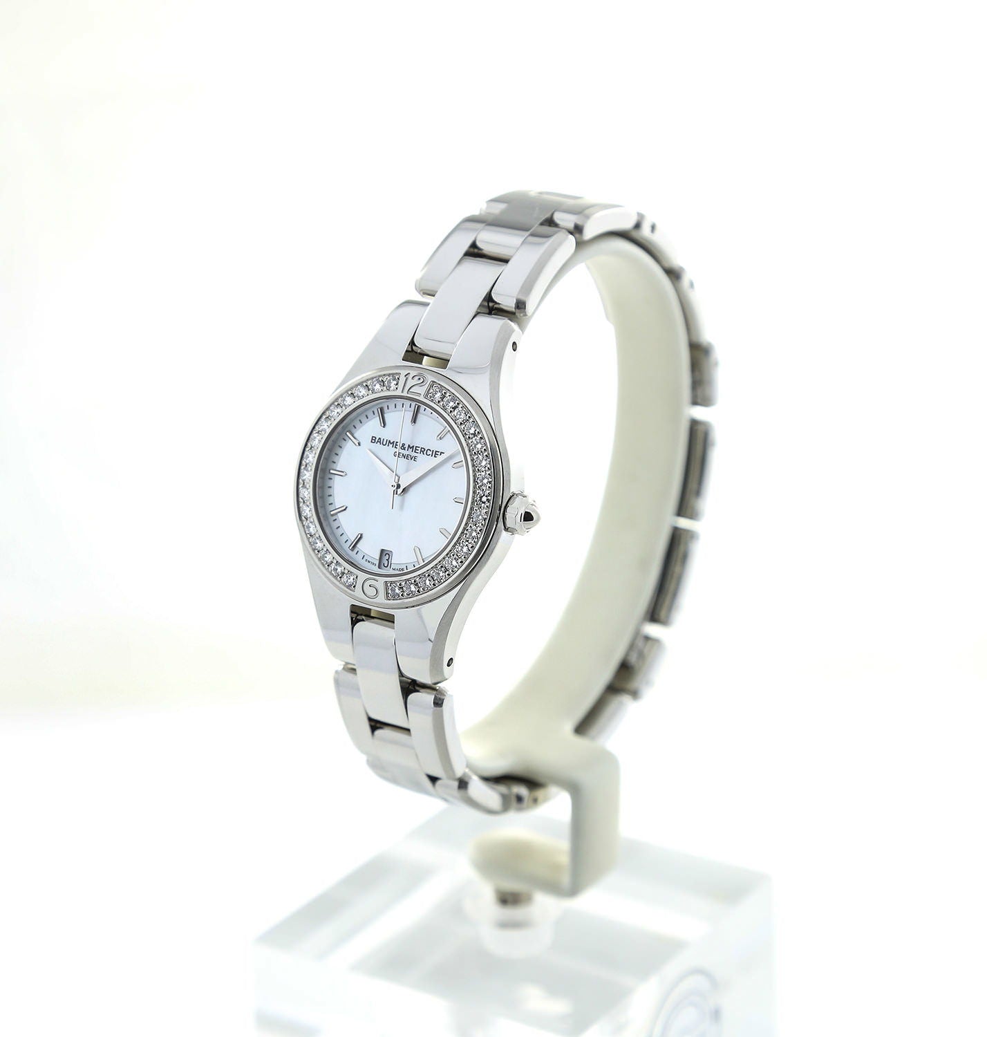 Baume & Mercier Linea Quartz met parelmoer, 27 mm