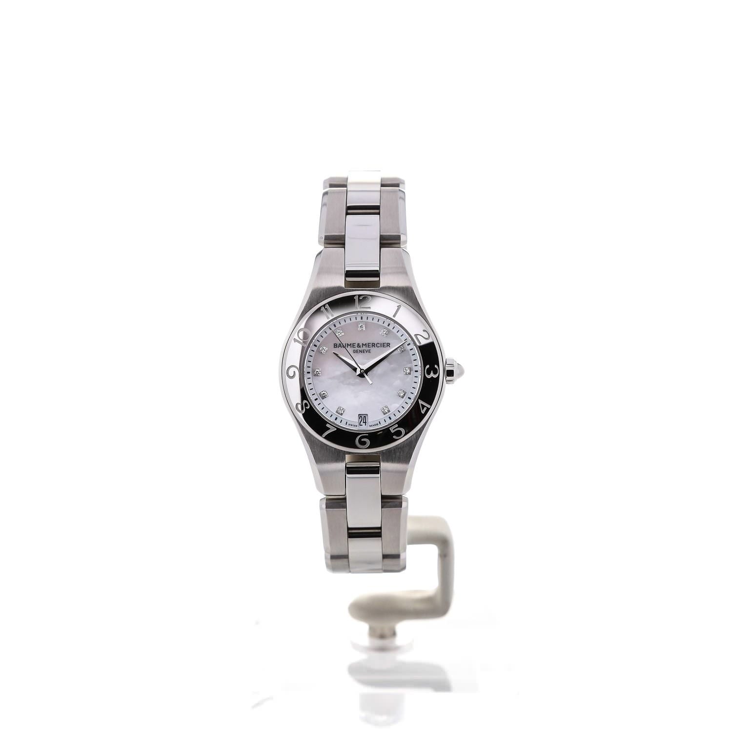 Baume & Mercier Linea Quartz met parelmoer, 27 mm