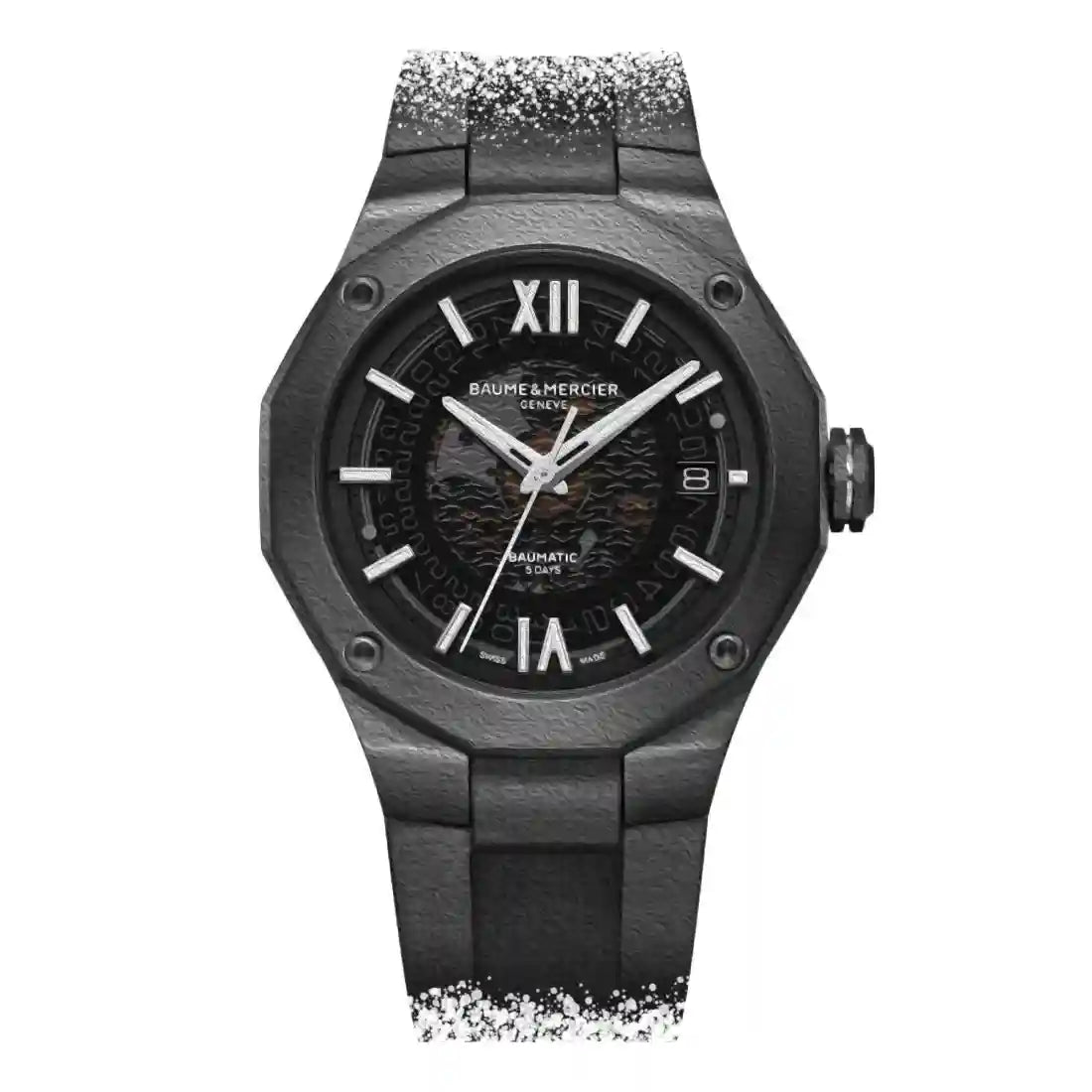 Baume & Mercier Riviera Automatic Zwart 42 mm