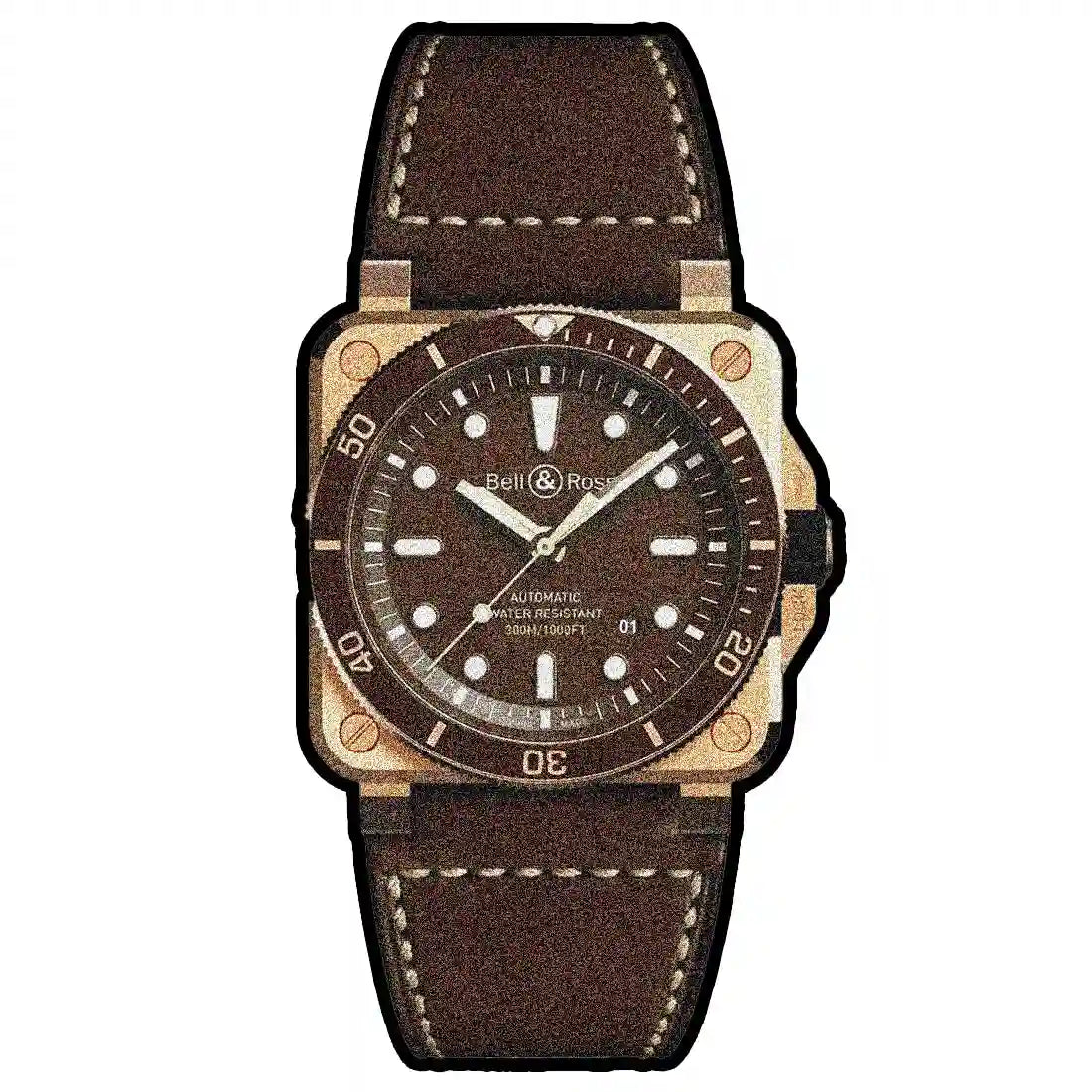 Bell & Ross Diver Automatik Braun