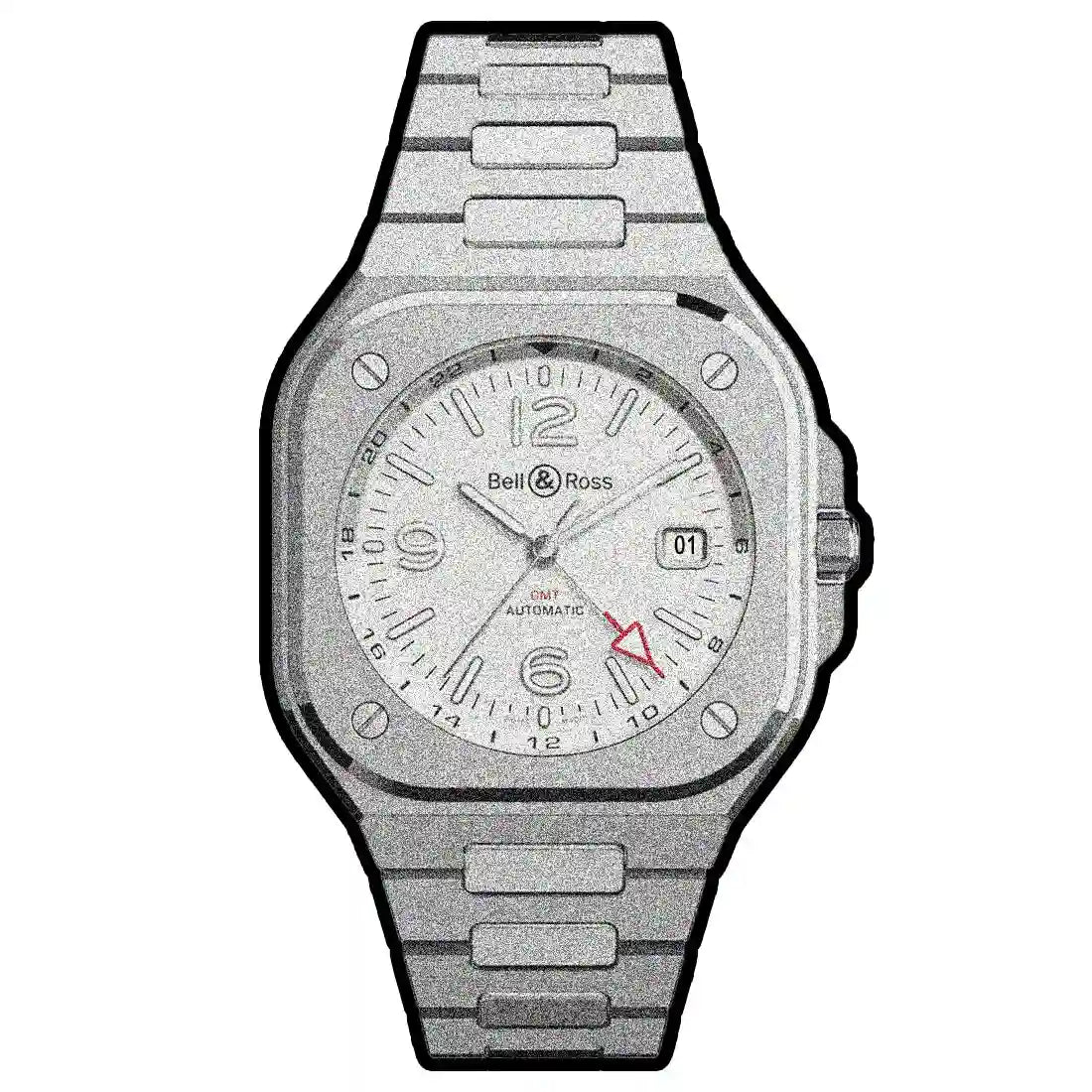 Bell & Ross BR 05 Gmt Automatik Weiß