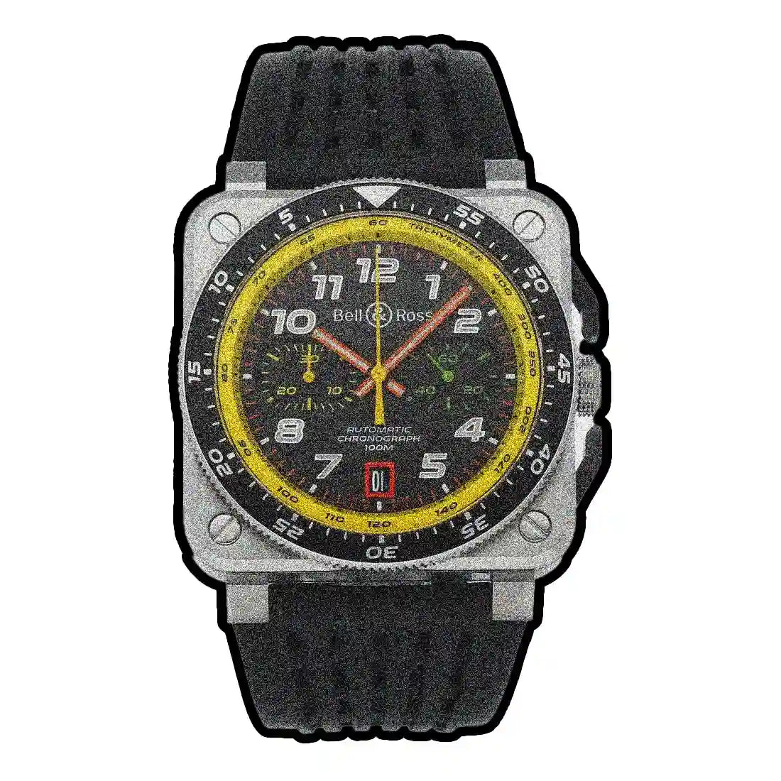 Bell & Ross Instruments Automatik Grau