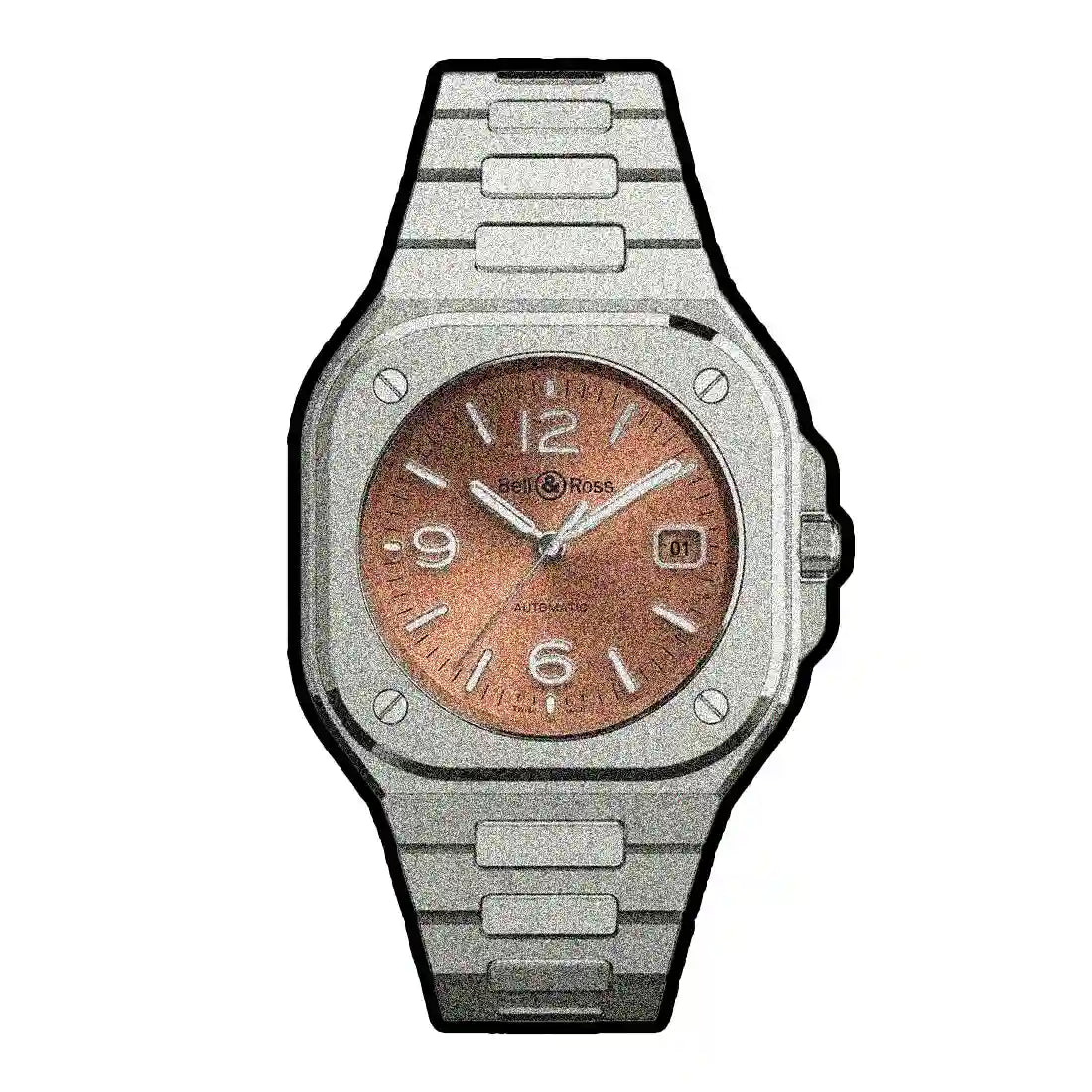 Bell & Ross Dreizeigeruhr BR 05 Automatik Braun