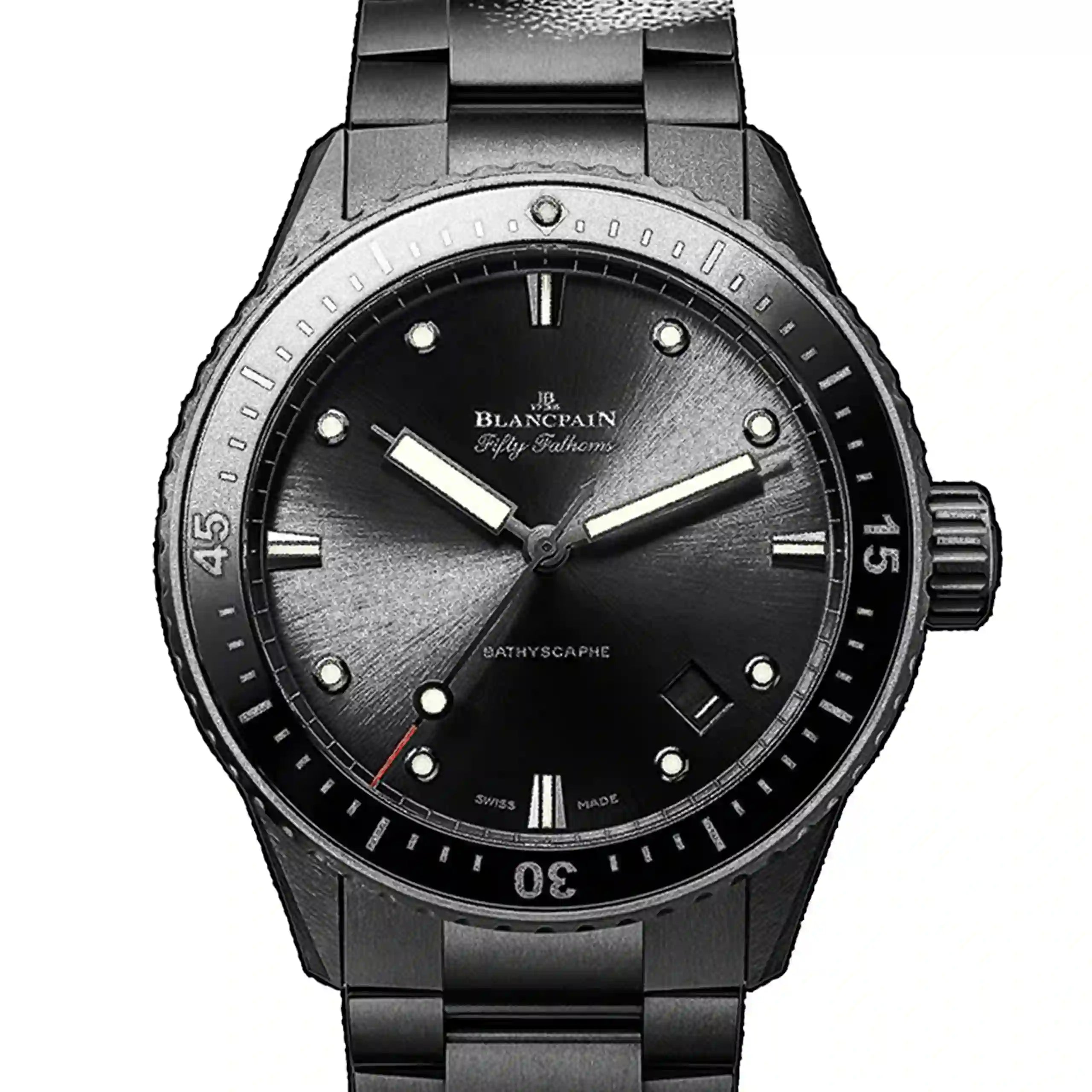 Blancpain Fifty Fathoms Automatic Zwart 44 mm