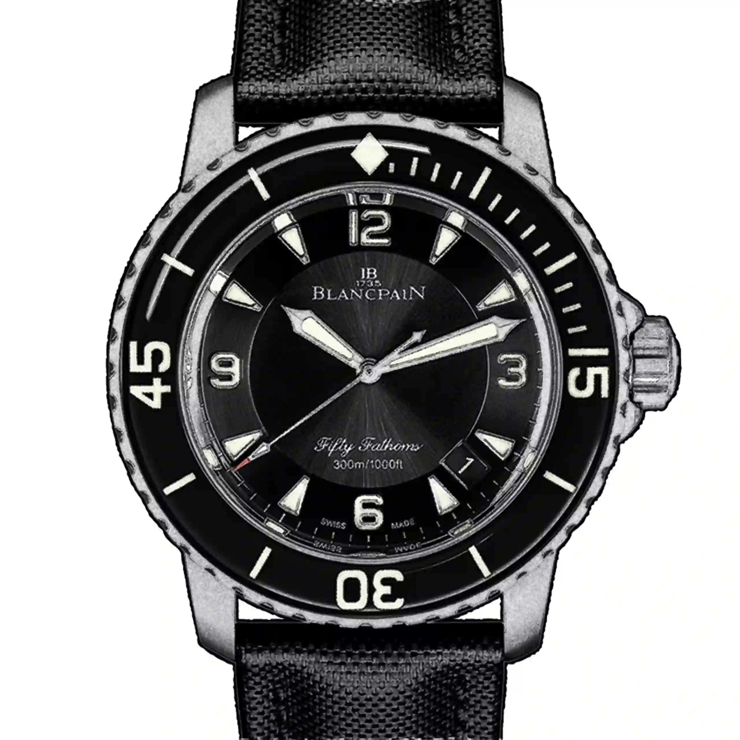 Blancpain Fifty Fathoms Automatic Zwart 45 mm