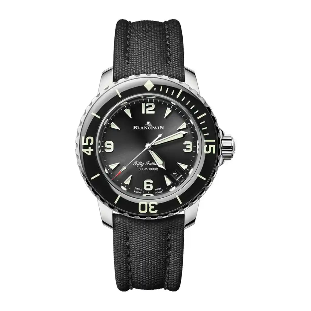 Blancpain Fifty Fathoms 5007 1130 B52A – Uhr mit Schwarz , Edelstahl, 38 mm
