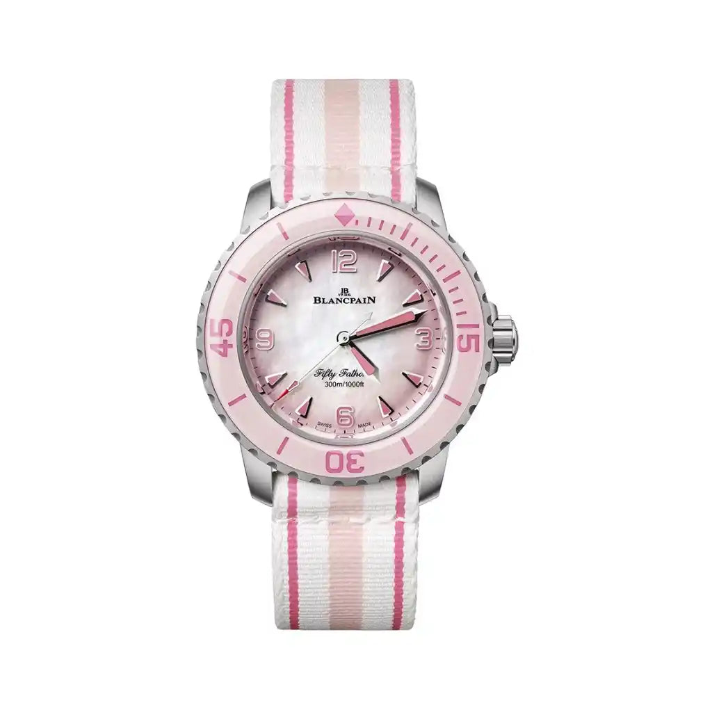 Blancpain Fifty Fathoms 5007 12B44R NAFA – Uhr mit Perlmutt und Titangehäuse, 38 mm