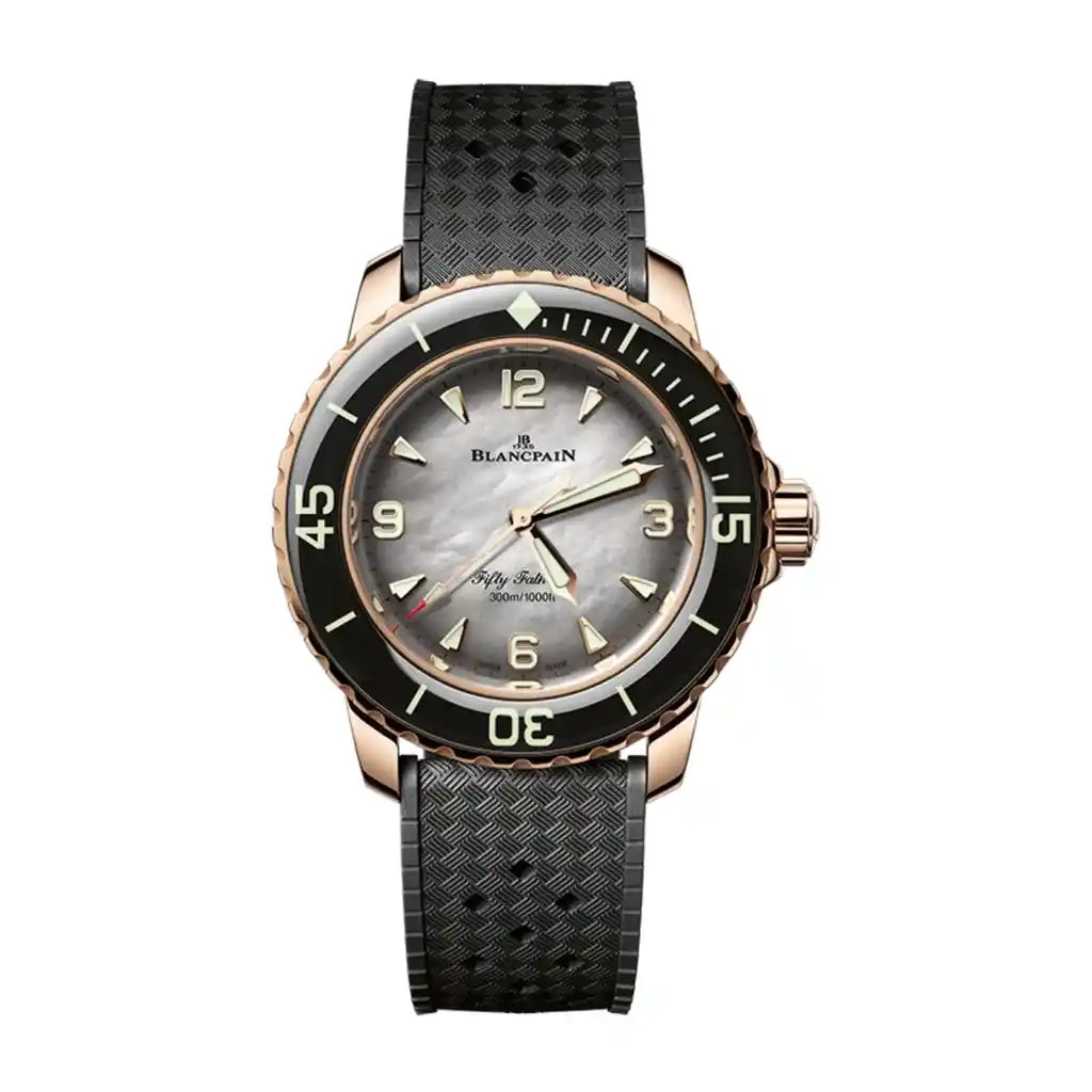 Blancpain Fifty Fathoms 5007 3644A B64B Uhr mit Perlmutt und Roségold