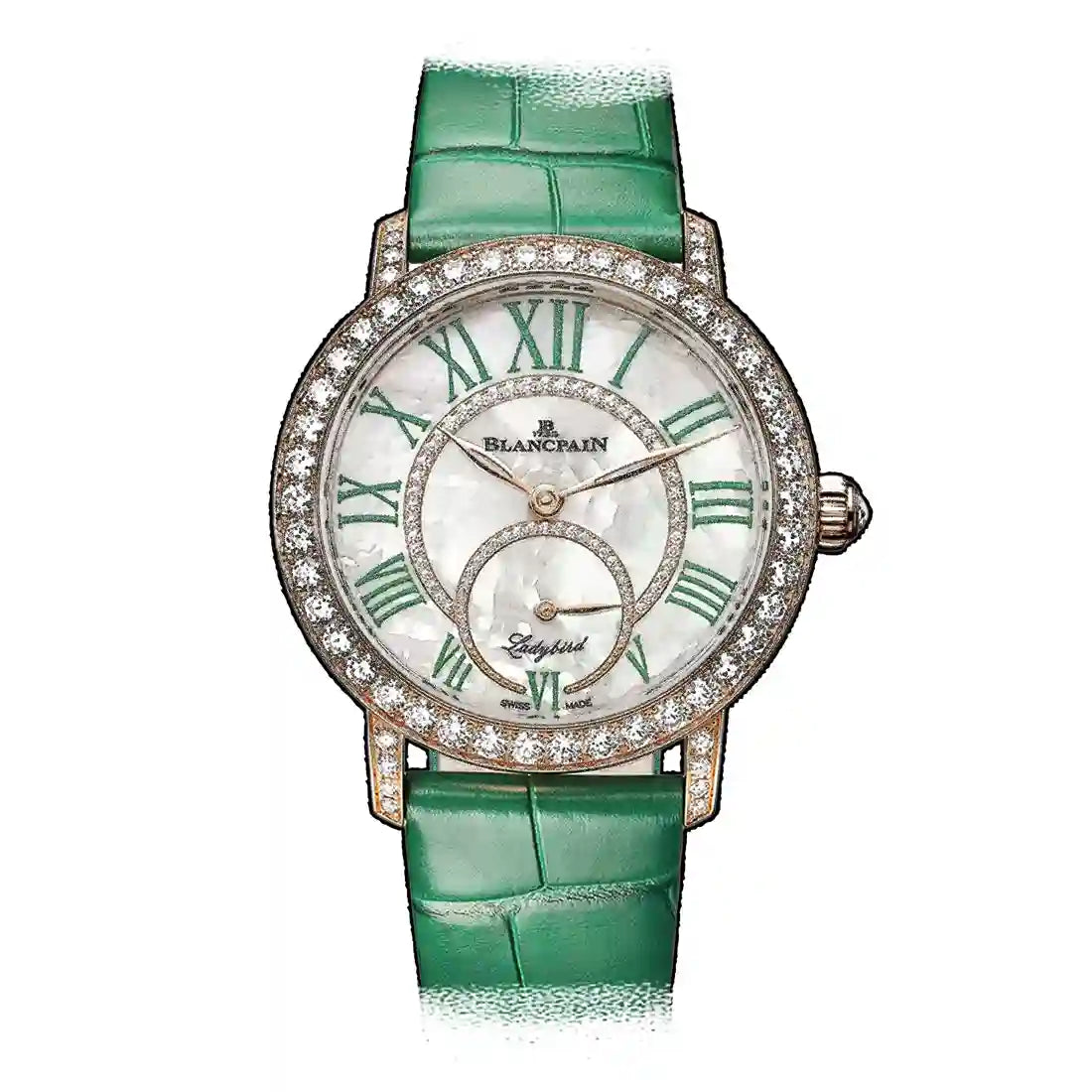 Blancpain Ladybird Automatic met parelmoer, 35 mm