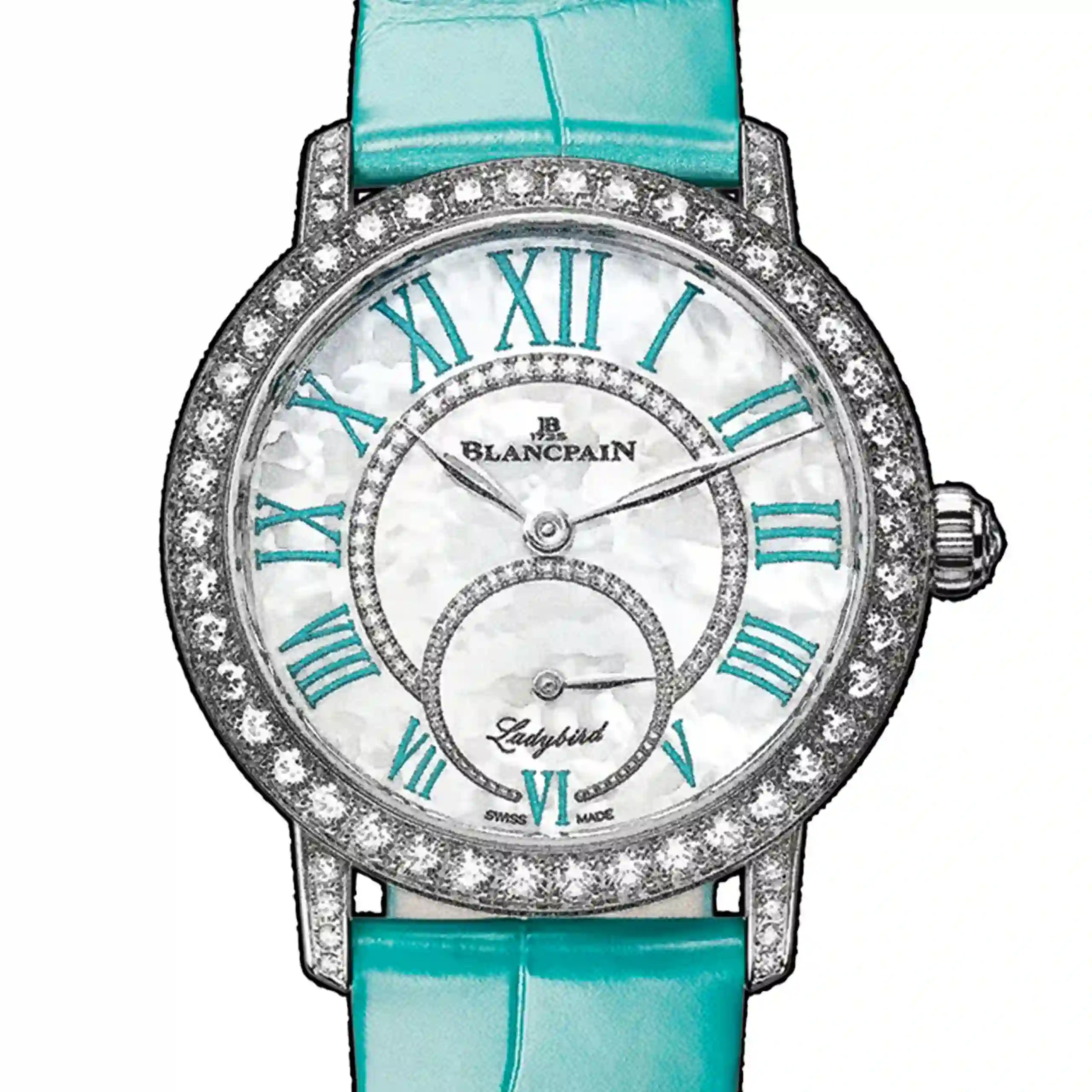 Blancpain Ladybird Automatic met parelmoer, 35 mm