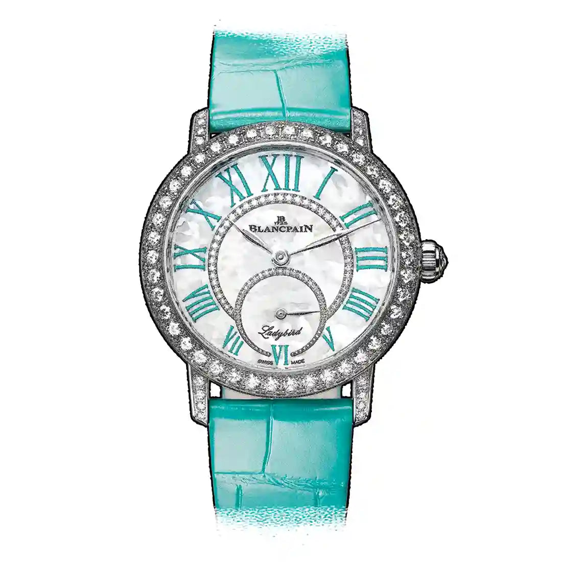 Blancpain Ladybird Automatic met parelmoer, 35 mm