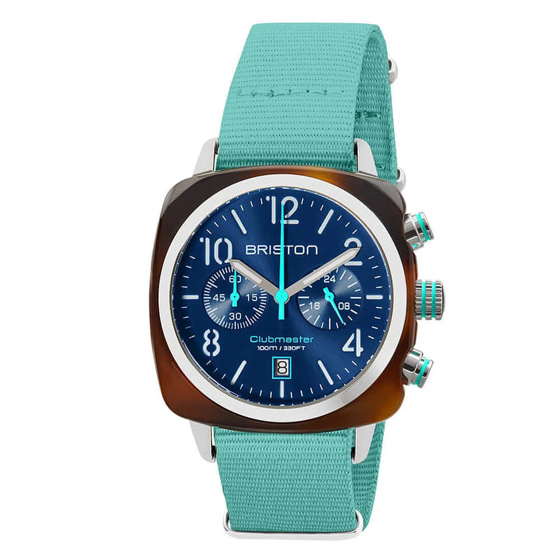 Briston Clubmaster Classic Summer Vibes Quartz Bleu 40mm