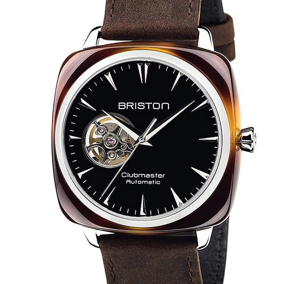 Briston Clubmaster Iconic Open Automatique Noir 42mm