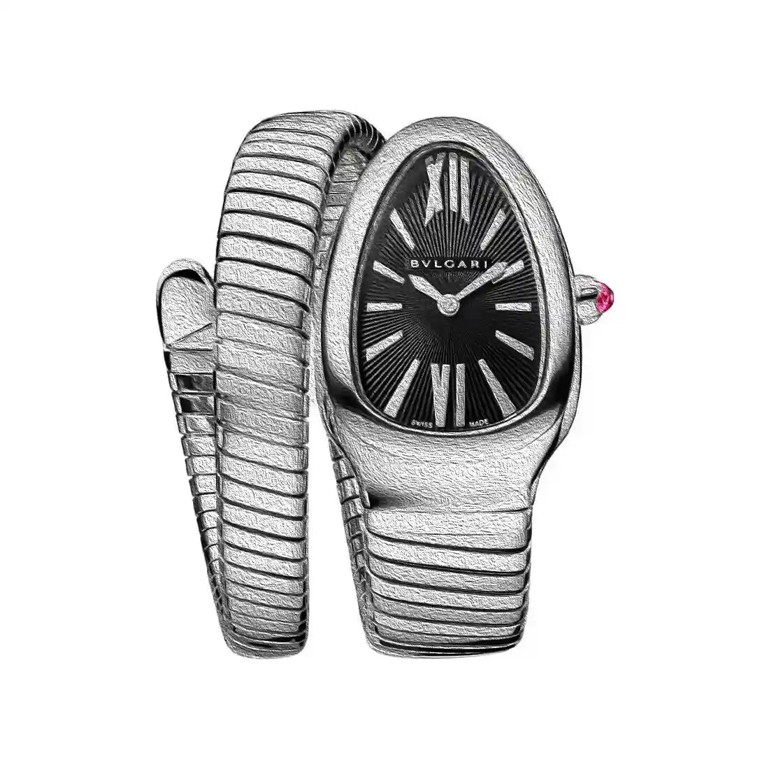 Bulgari Serpenti Quartz Noir 35mm