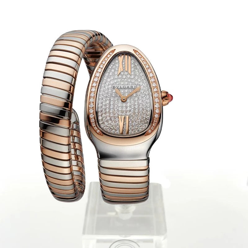 Bulgari Serpenti Quartz Gemstones 35mm