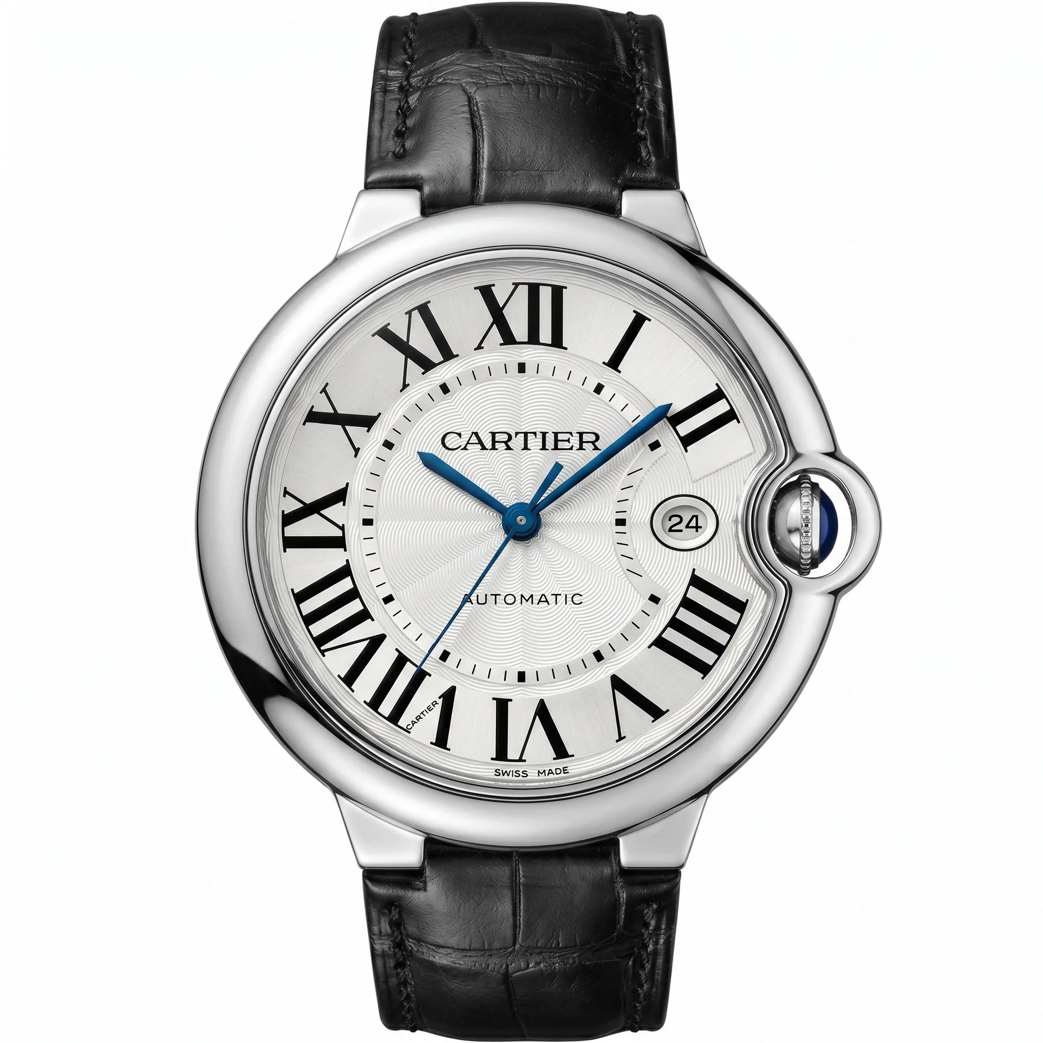 Cartier Ballon Bleu Automatik Silber