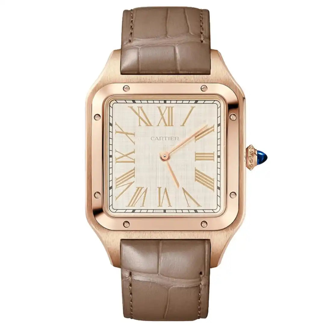 Cartier Santos-Dumont Remontage Manuel Beige ,6 x 33,9 mm